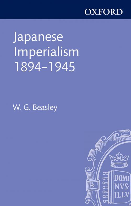 Cover of the book Japanese Imperialism, 1894-1945 by W. G. Beasley, Clarendon Press