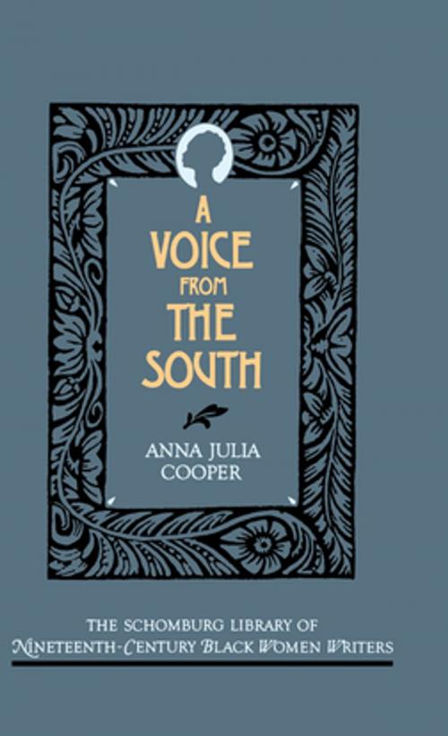 Cover of the book A Voice From the South by Anna Julia Cooper, Oxford University Press