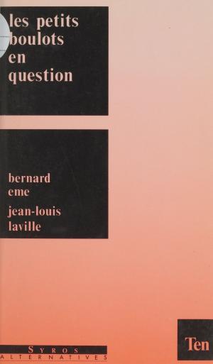 Cover of the book Les petits boulots en question by Yvon Le Men, Christian Bobin