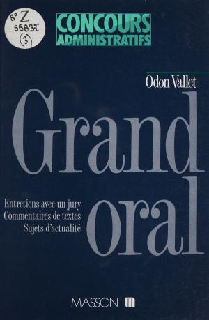 Book cover of Grand oral