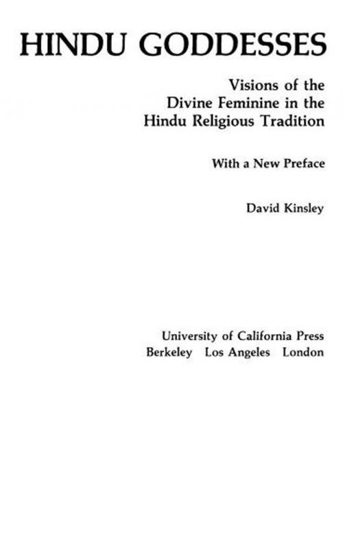 Cover of the book Hindu Goddesses by David Kinsley, University of California Press