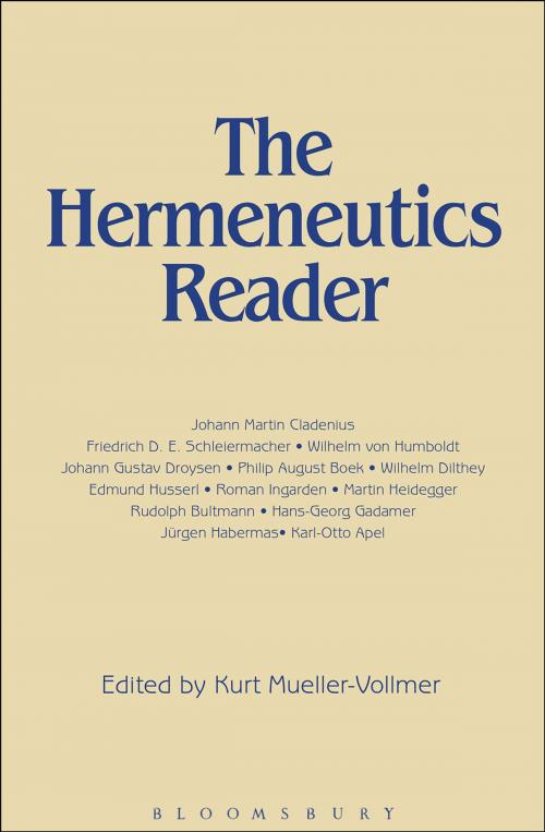 Cover of the book Hermeneutics Reader by , Bloomsbury Publishing