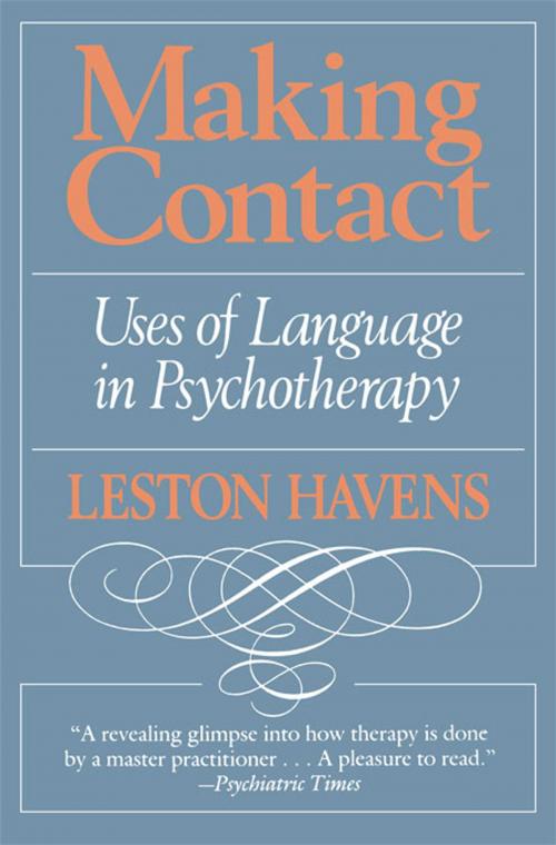 Cover of the book MAKING CONTACT by Leston Havens, Harvard University Press