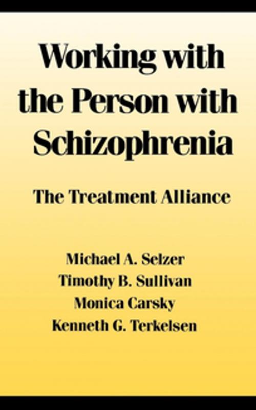Cover of the book Working With the Person With Schizophrenia by Michael Selzer, NYU Press