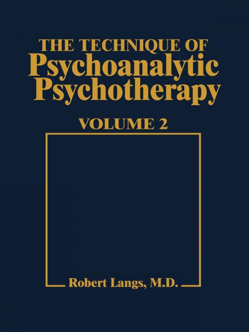 Cover of the book Technique of Psychoanalytic Psychotherapy Vol. II by Robert J. Langs, Jason Aronson, Inc.