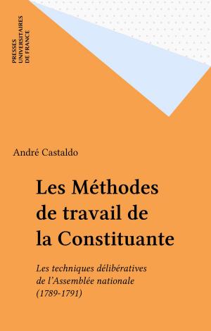 Cover of the book Les Méthodes de travail de la Constituante by Nicole Vandier-Nicolas, Georges Dumézil