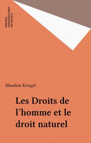 Book cover of Les Droits de l'homme et le droit naturel