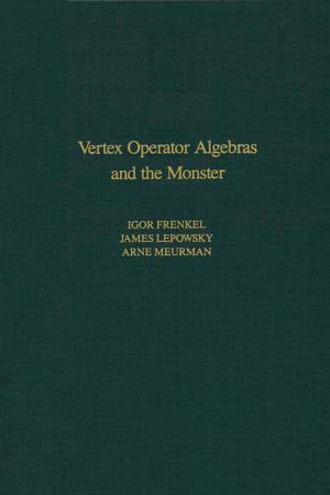 Cover of the book Vertex Operator Algebras and the Monster by Jeffrey K. Aronson, MA DPhil MBChB FRCP FBPharmacolS FFPM(Hon)