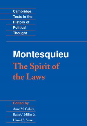 Book cover of Montesquieu: The Spirit of the Laws