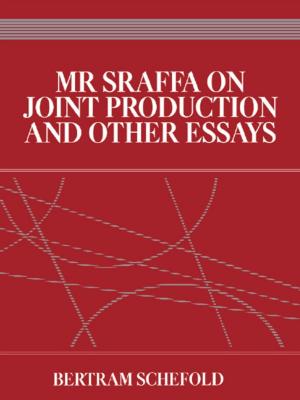 Cover of the book Mr Sraffa on Joint Production and Other Essays by Max van Manen