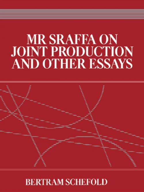 Cover of the book Mr Sraffa on Joint Production and Other Essays by Bertram Schefold, Taylor and Francis