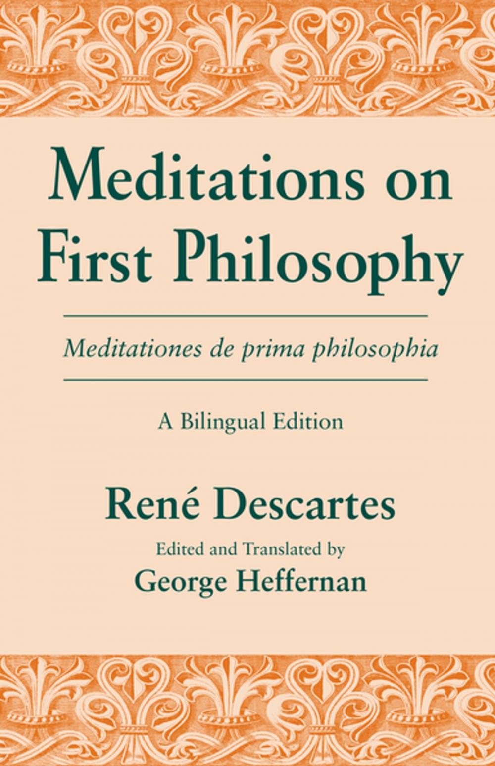 Big bigCover of Meditations on First Philosophy/ Meditationes de prima philosophia