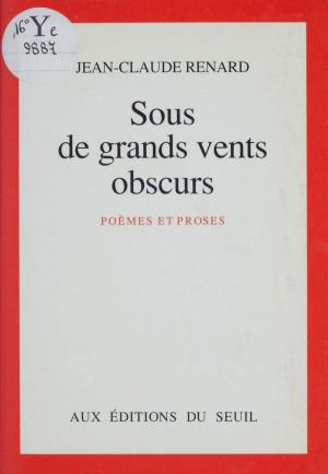Cover of the book Sous de grands vents obscurs by Claude Durand
