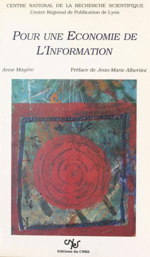 Cover of the book Pour une économie de l'information by Christine Desouches