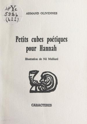 Cover of the book Petits cubes poétiques pour Hannah by Wolf Fruhtrunk, Bruno Durocher