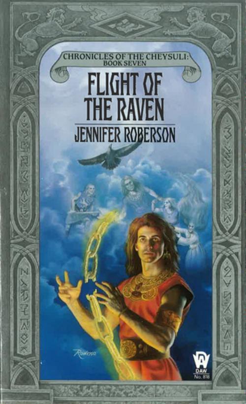 Cover of the book Flight of the Raven by Jennifer Roberson, DAW