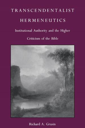 Book cover of Transcendentalist Hermeneutics