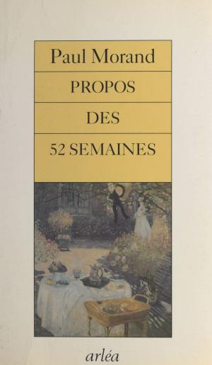 Book cover of Propos des 52 semaines