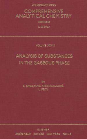 Cover of the book Analysis of Substances in the Gaseous Phase by 
