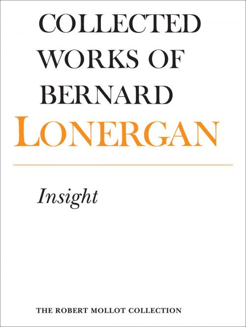 Cover of the book Insight by Bernard Lonergan, University of Toronto Press, Scholarly Publishing Division