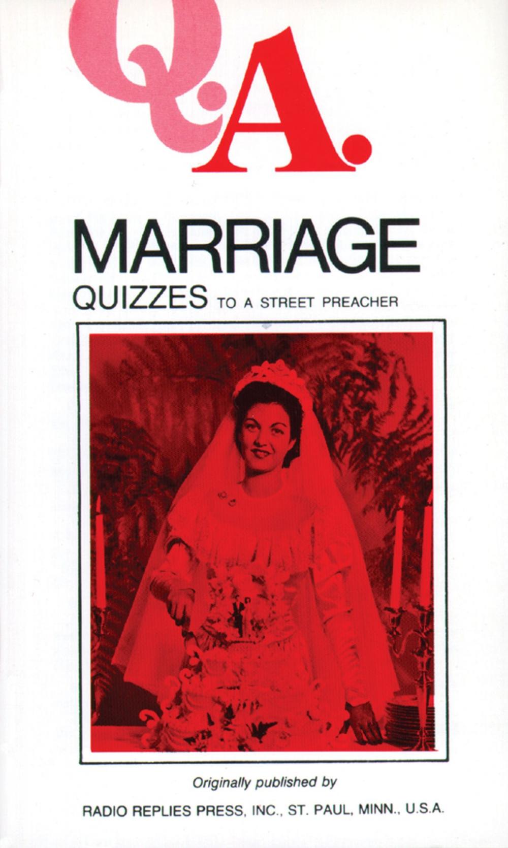 Big bigCover of Marriage Quizzes