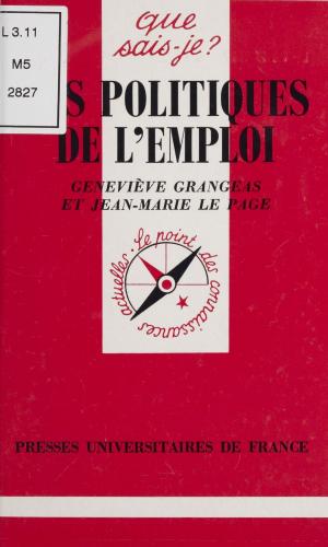 Cover of the book Les politiques de l'emploi by Andres Zamriver, Loly Zamriver