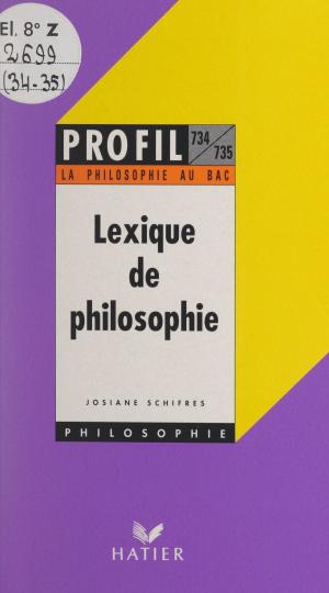 Cover of the book Lexique de philosophie by Philippe Grandjean