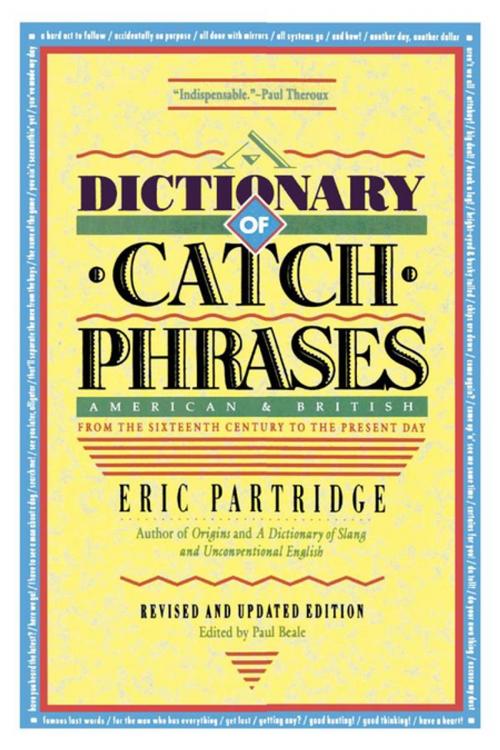 Cover of the book Dictionary of Catch Phrases by Eric Partridge, Scarborough House