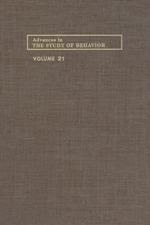Cover of the book Advances in the Study of Behavior by Joseph Bronzino, John Enderle, Ph.D.