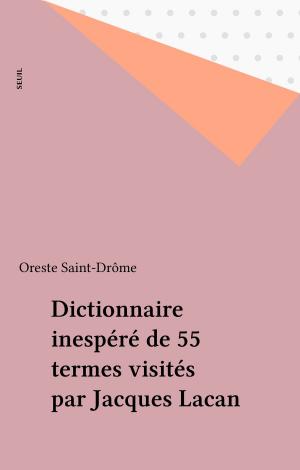 Cover of the book Dictionnaire inespéré de 55 termes visités par Jacques Lacan by Antoine Raybaud