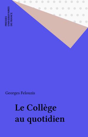 Cover of the book Le Collège au quotidien by Jean-Marie Barbier, Olga Galatanu