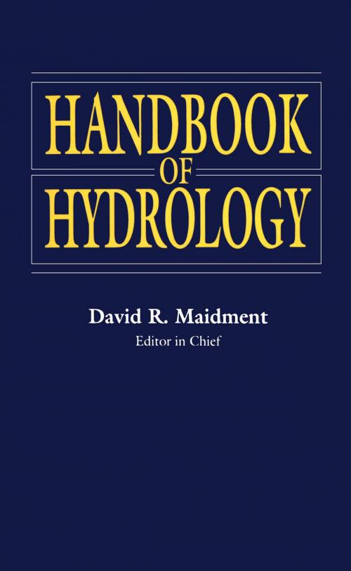 Cover of the book Handbook of Hydrology by David R Maidment, McGraw-Hill Education