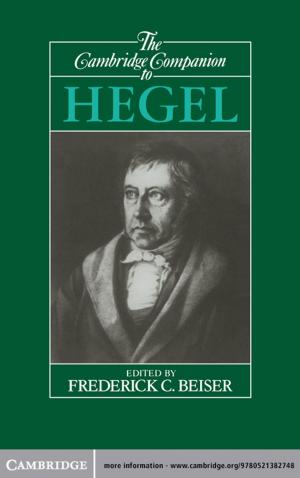 Cover of the book The Cambridge Companion to Hegel by Fan Yang