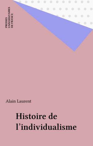 Cover of the book Histoire de l'individualisme by Thomas De Konninck, Guy Planty-Bonjour