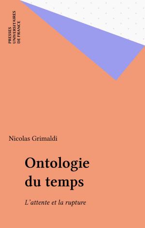 Cover of the book Ontologie du temps by Jean Imbert