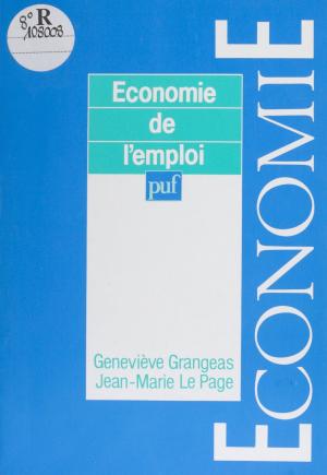 Cover of the book Économie de l'emploi by Roger Lefèvre, Pierre-Maxime Schuhl
