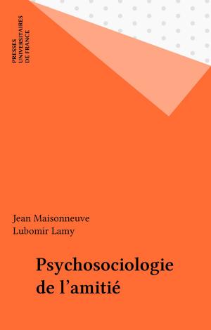 Cover of the book Psychosociologie de l'amitié by Pierre Macherey