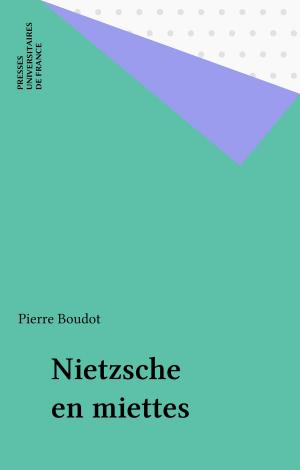 Cover of the book Nietzsche en miettes by Hartmut O. Rotermund