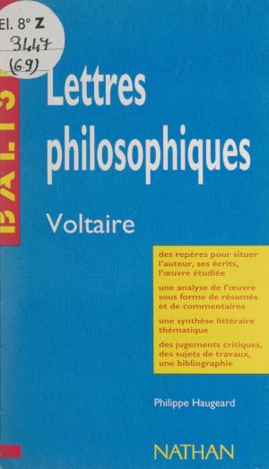 Cover of the book Lettres philosophiques by Pierre Vinot