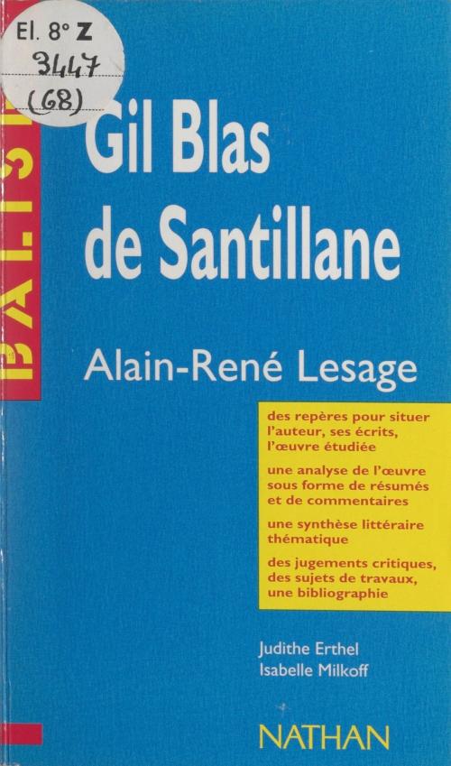 Cover of the book Gil Blas de Santillane by Judithe Erthel, Isabelle Milkoff, Henri Mitterand, FeniXX réédition numérique