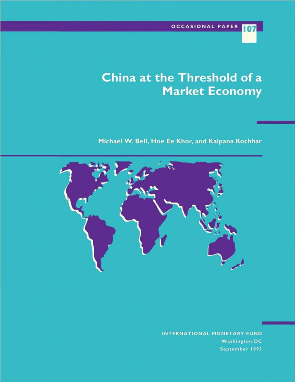 Big bigCover of China at the Threshold of a Market Economy