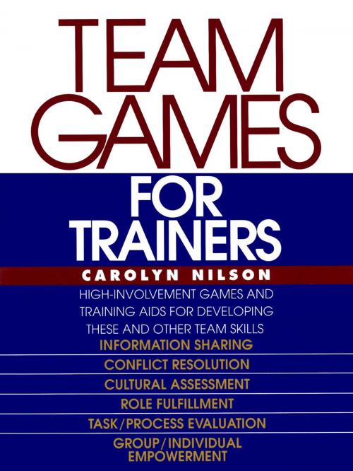Cover of the book Team Games for Trainers by Carolyn Nilson, McGraw-Hill Education