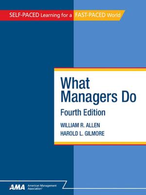 Cover of the book What Managers Do: EBook Edition by W.  David Stephenson