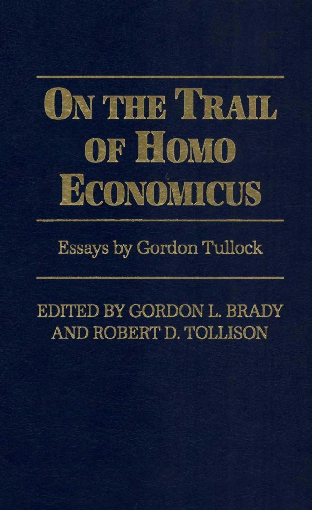 Big bigCover of On the Trail of Homo Economicus