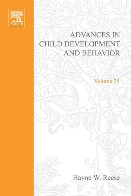 Cover of the book Advances in Child Development and Behavior by Hayne W. Reese, Elsevier Science