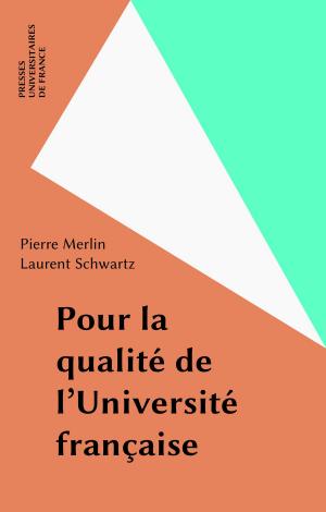 Book cover of Pour la qualité de l'Université française