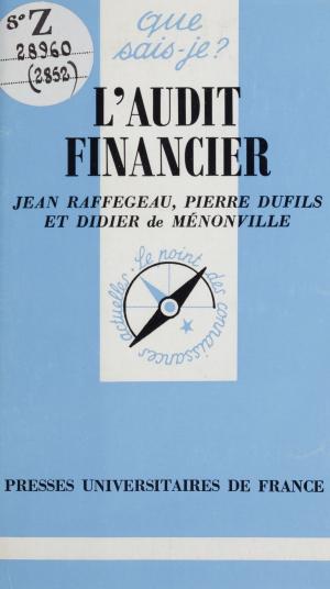 Cover of the book L'audit financier by Renaud Ego, Alain Jouffroy