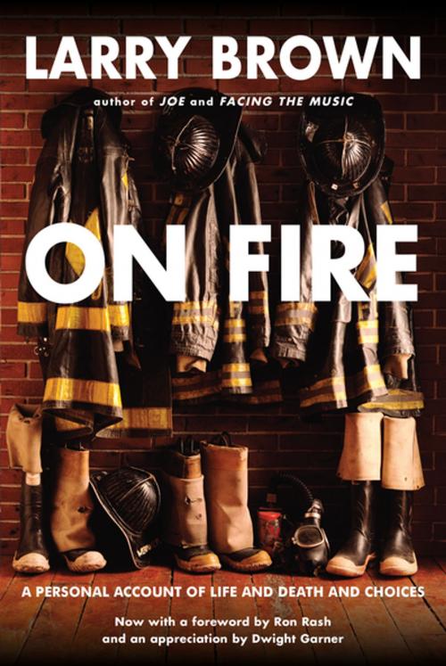 Cover of the book On Fire by Larry Brown, Algonquin Books