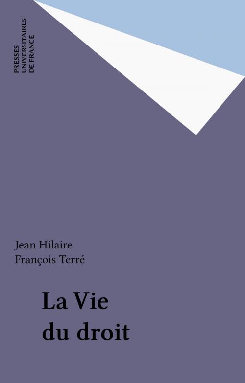 Cover of the book La Vie du droit by Jean Hilaire, François Terré, Presses universitaires de France (réédition numérique FeniXX)
