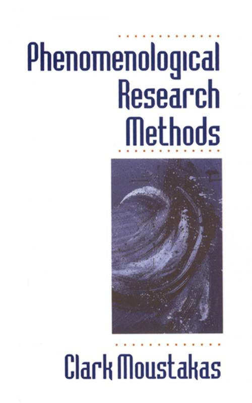 Cover of the book Phenomenological Research Methods by Clark Moustakas, SAGE Publications